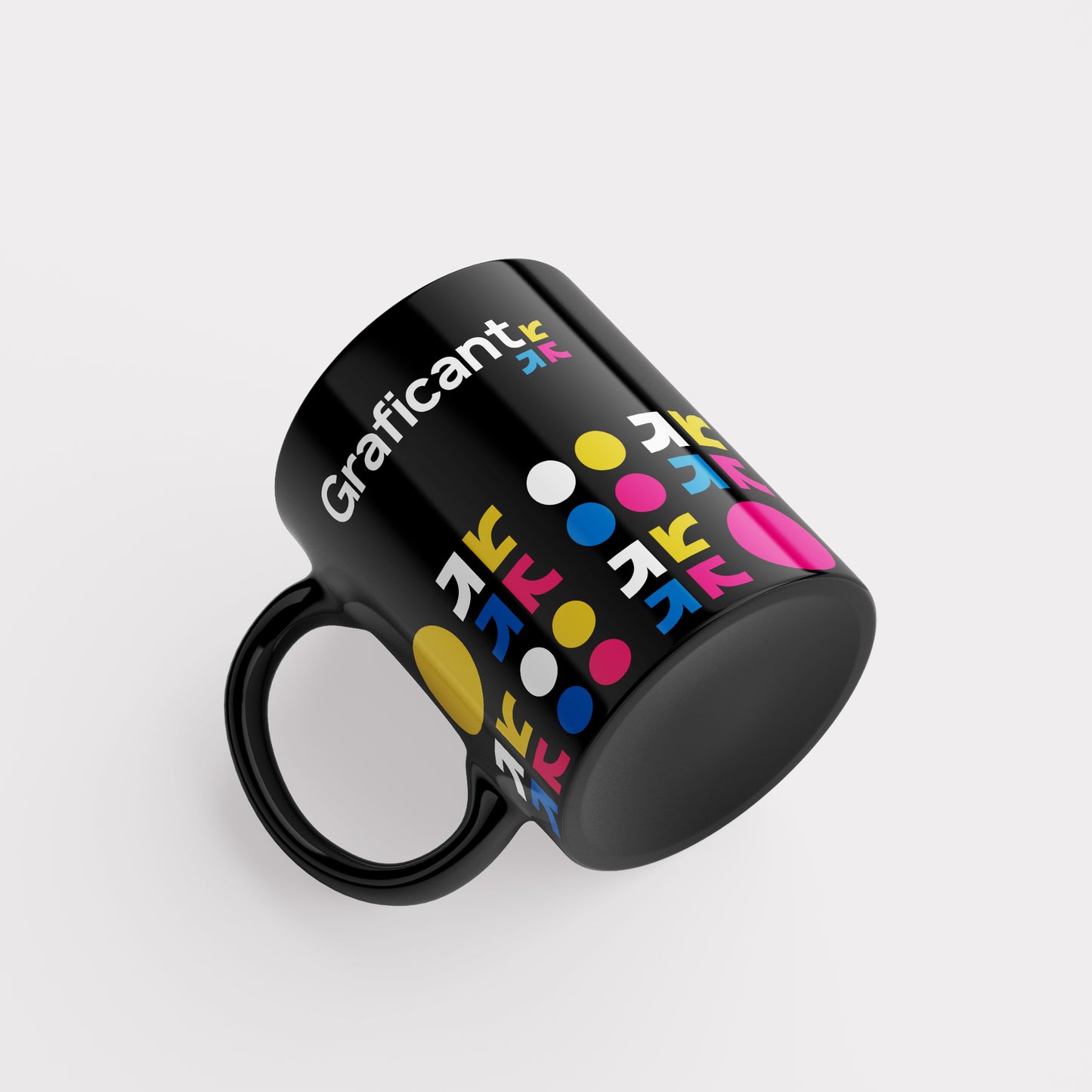 Taza negra personalizada